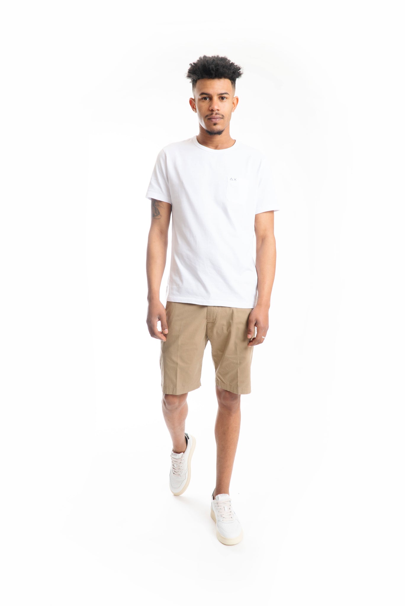 Bermuda Beige in Gabardina di Cotone