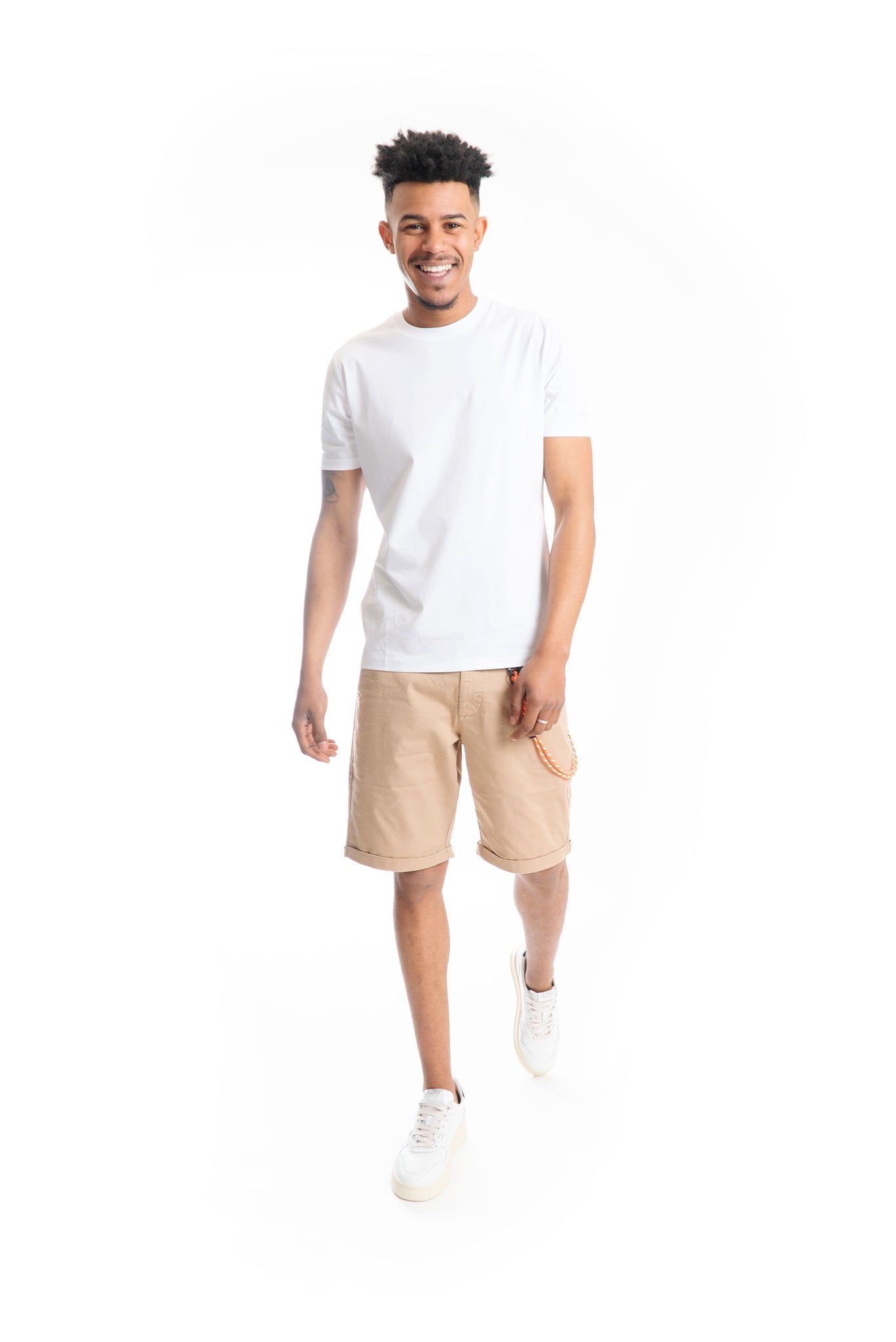 T-shirt Bianca in Filo di Scozia Shiko