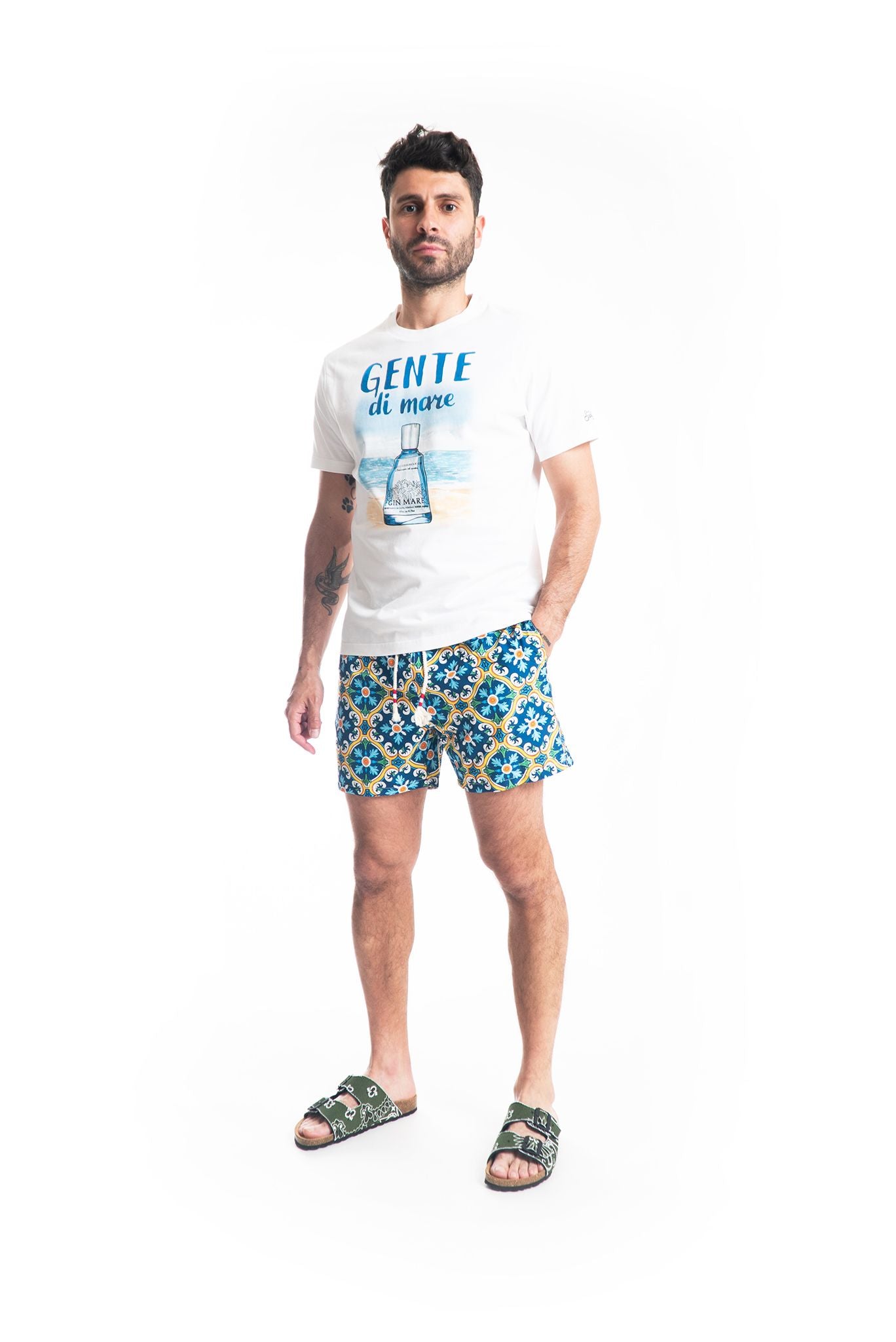 costume saint barth uomo maiolica, intero