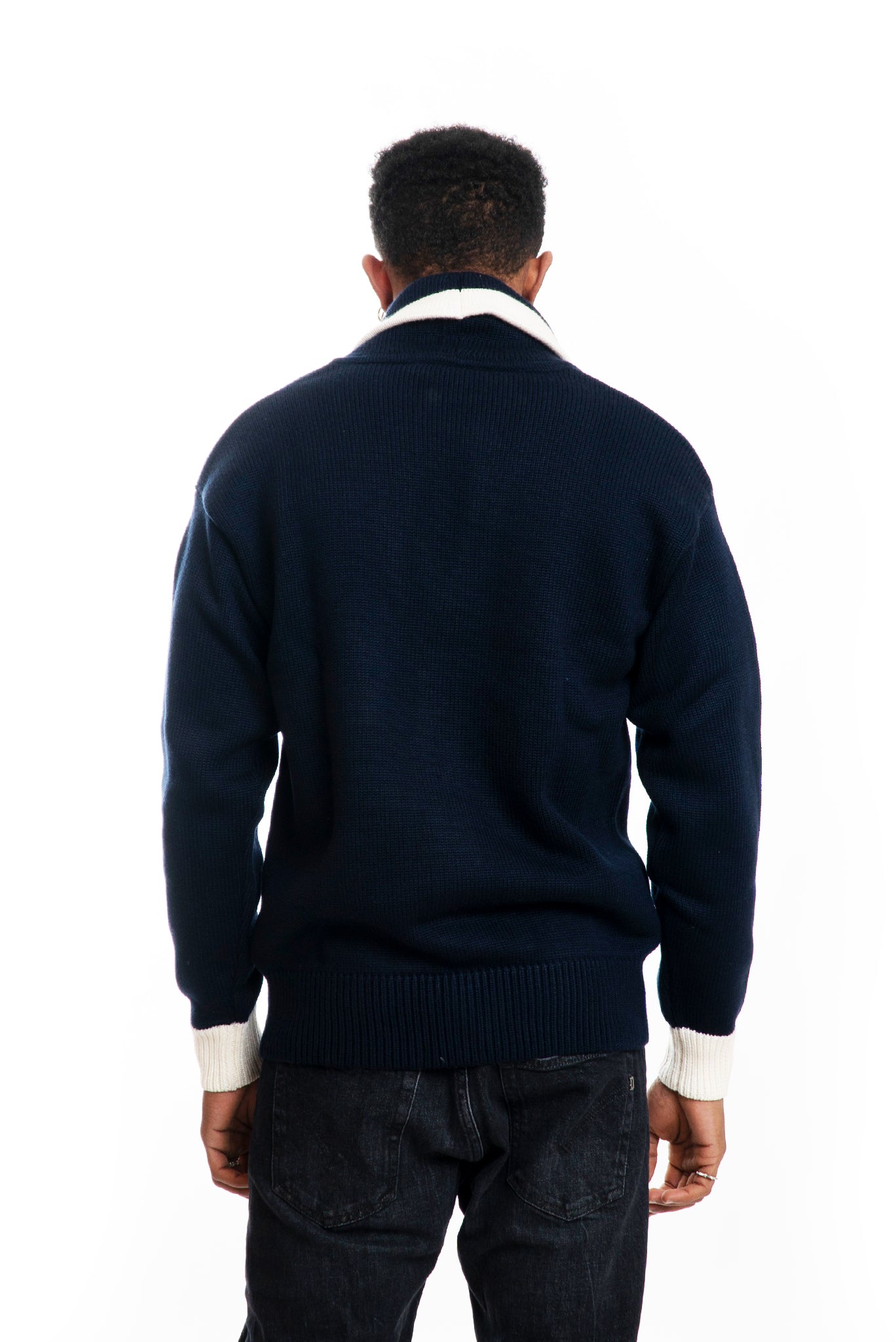 Cardigan Blu con Bottoni College