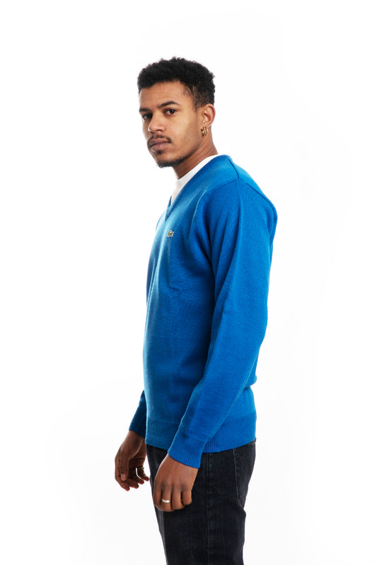 Maglione Azzurro in Misto Lana