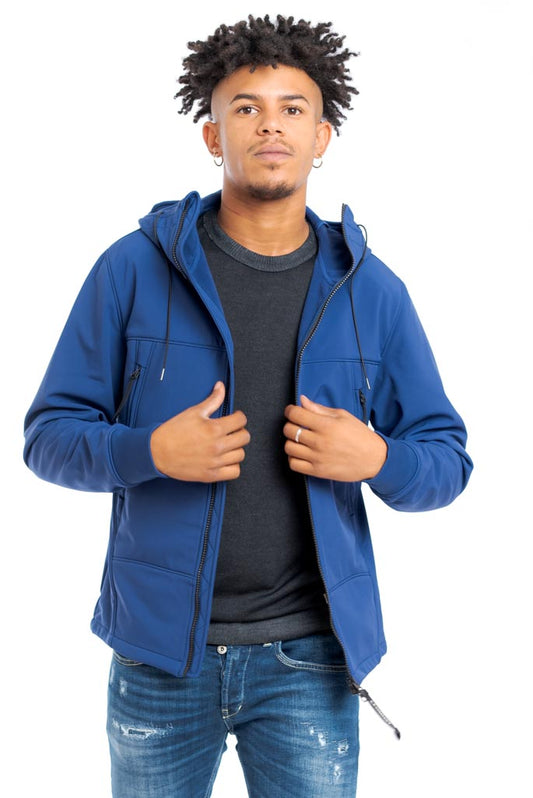C.P. Company - Giubbino Blu con Cappuccio SoftShell