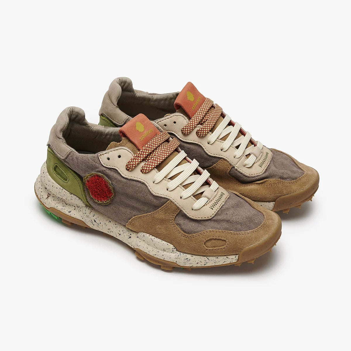 satorisan sneakers uomo chacrona linen marrone