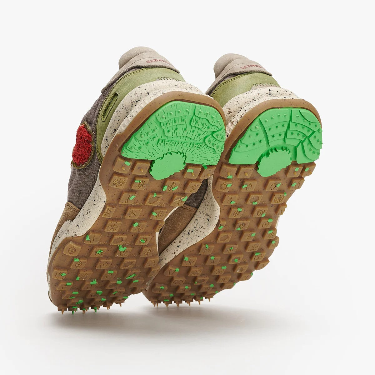 satorisan sneakers uomo chacrona linen marrone, suola