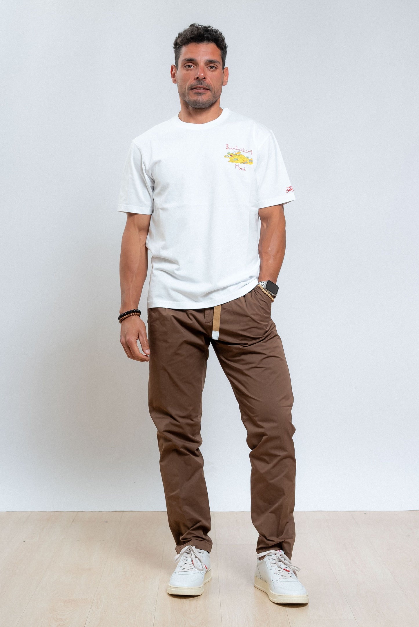 mc2 saint barth t-shirt bianca paperon de paperoni, intero