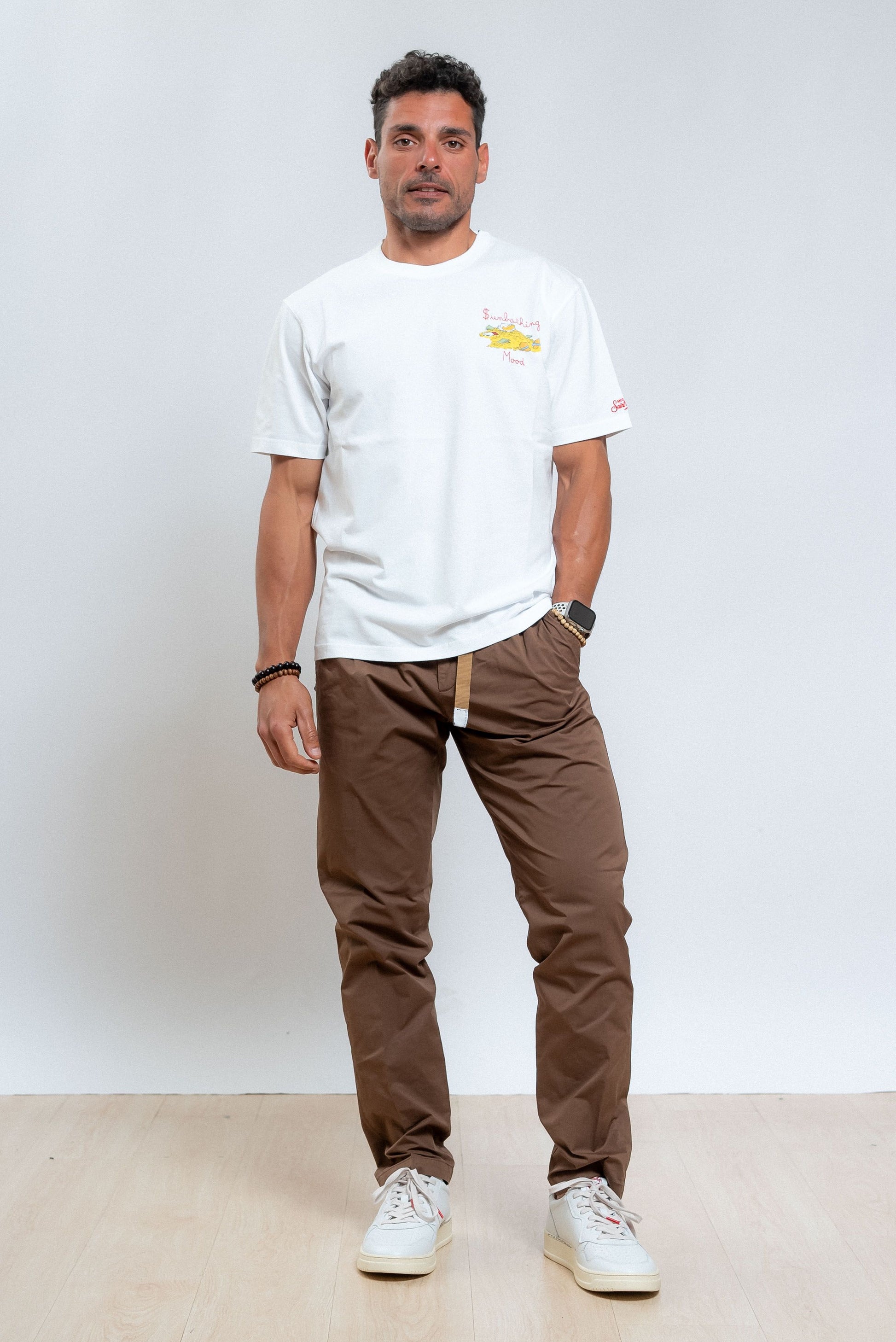 mc2 saint barth t-shirt bianca paperon de paperoni, intero