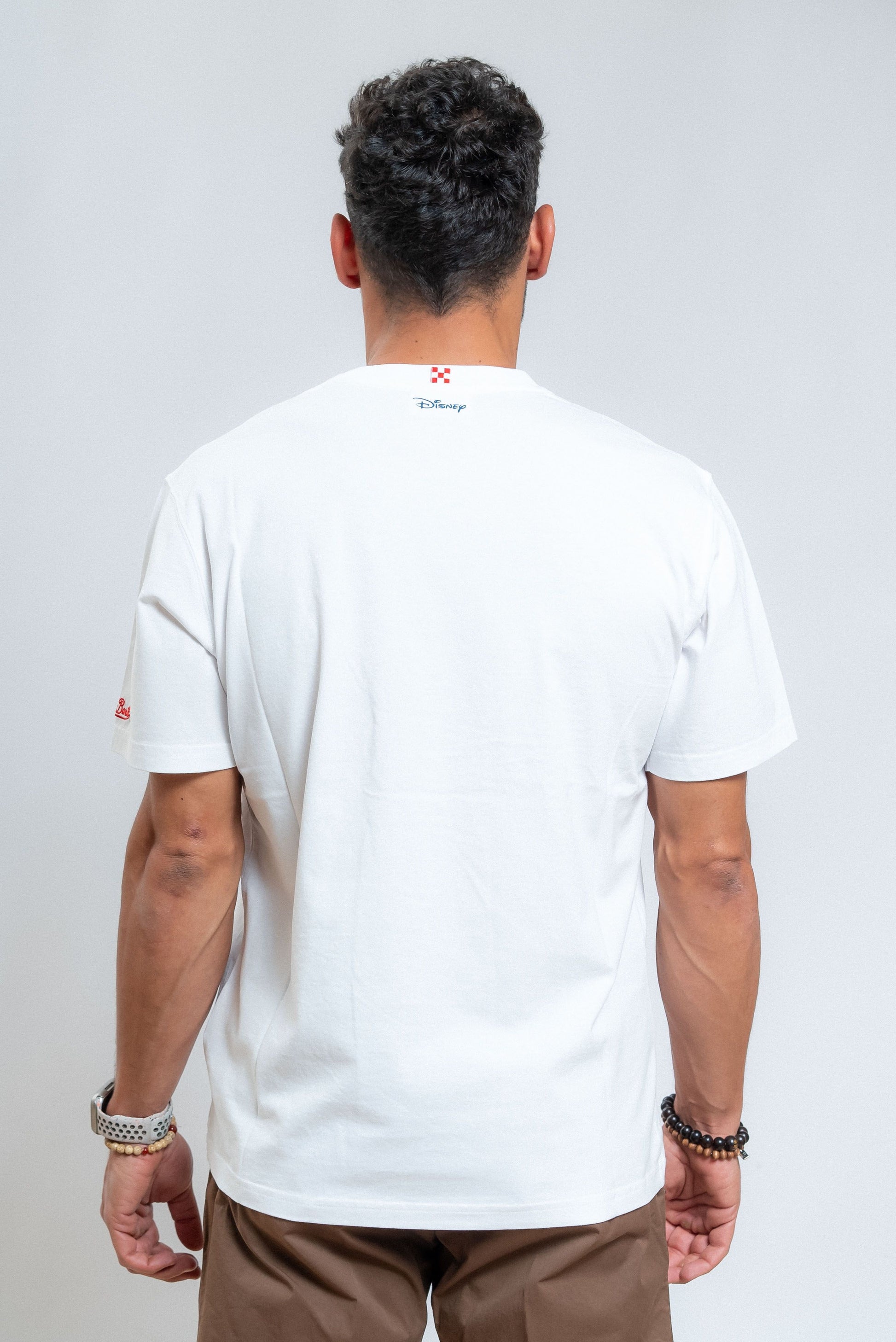 mc2 saint barth t-shirt bianca paperon de paperoni, retro