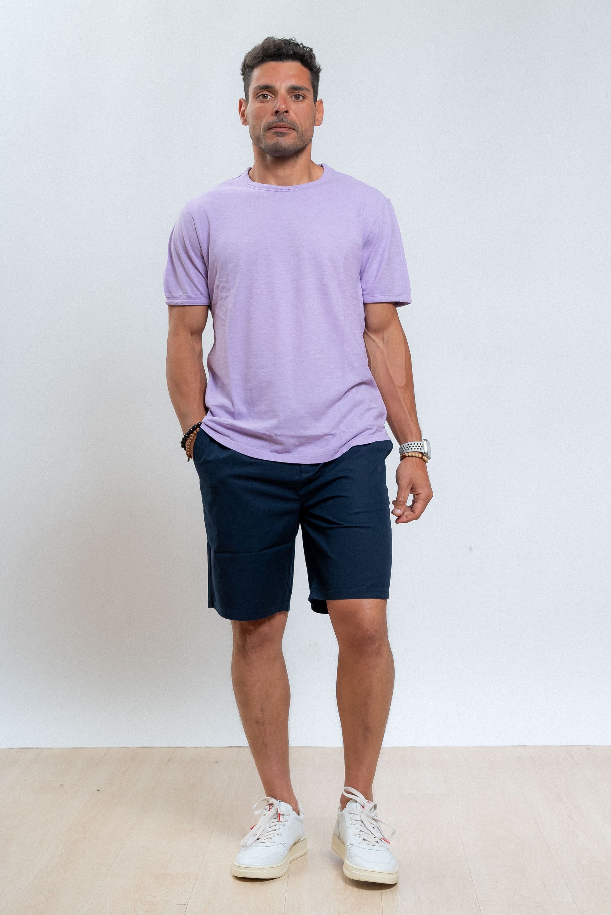 sun68 uomo bermuda blu coulisse solid, intero