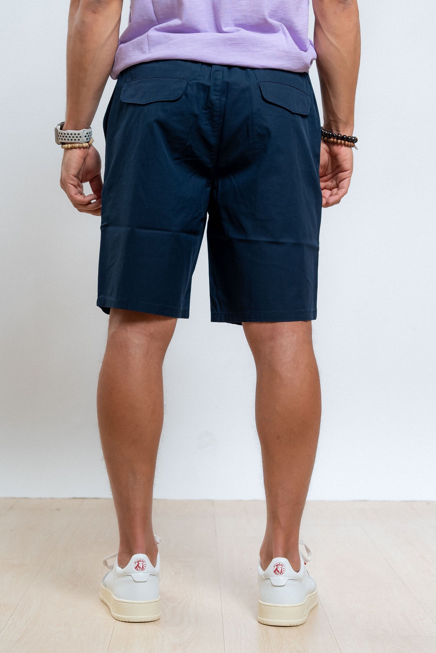 sun68 uomo bermuda blu coulisse solid, retro