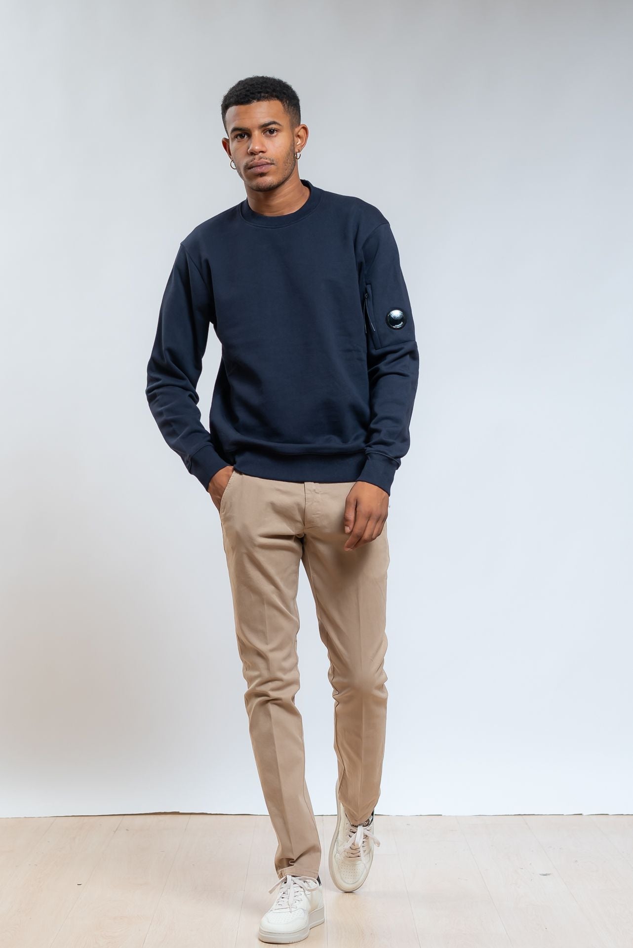 Roy roger's uomo Pantalone Chino New Rolf In Gabardina Beige, intero