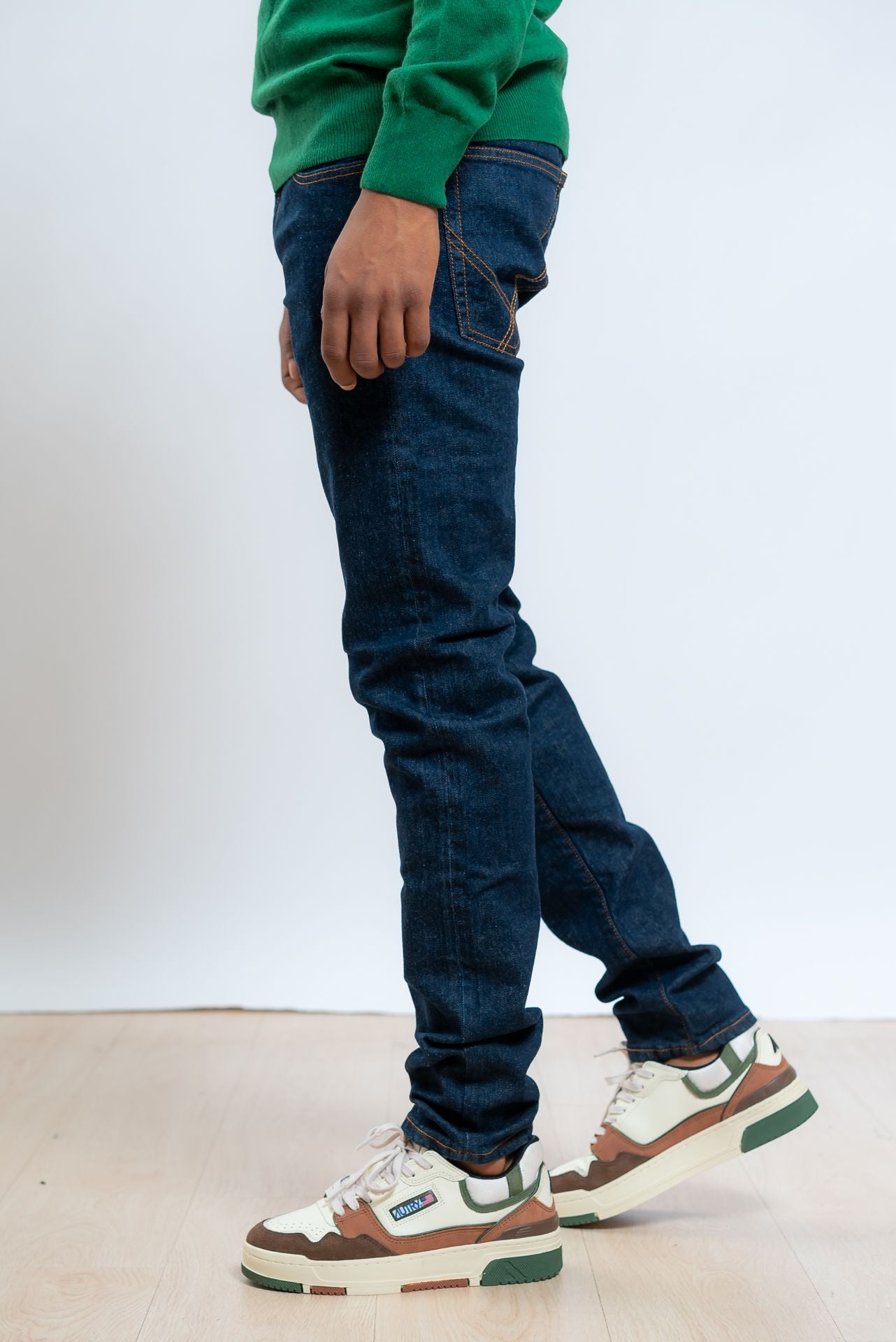 Roy roger's uomo Jeans Wash 87 Blu Scuro Slim Fit, lato
