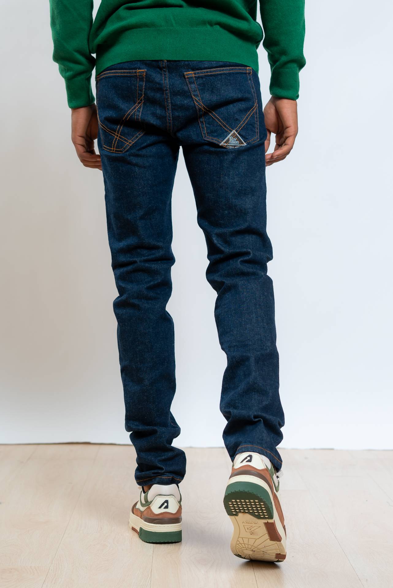 Roy roger's uomo Jeans Wash 87 Blu Scuro Slim Fit, retro