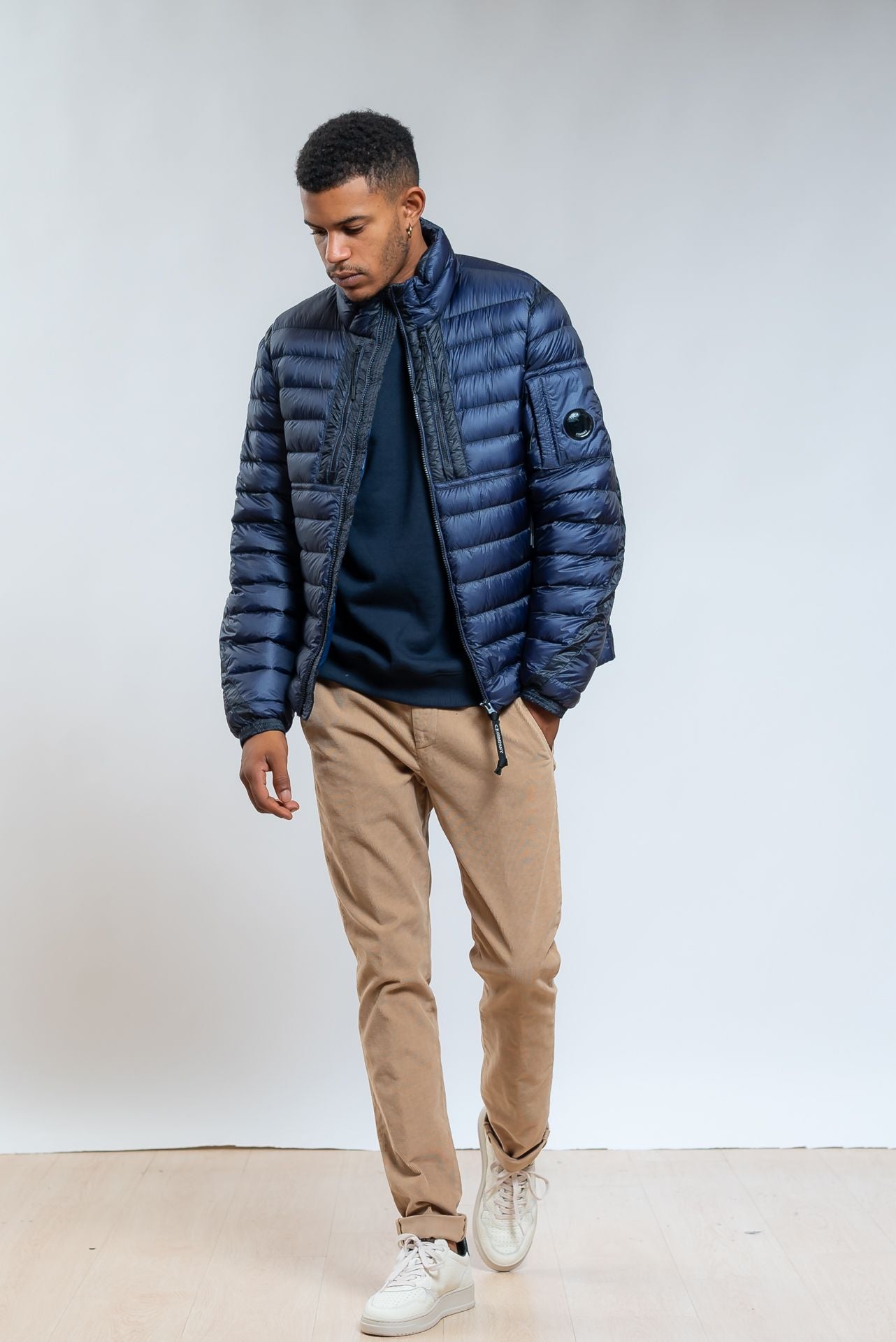Cp Company Piumino DD Shell Blu, intero