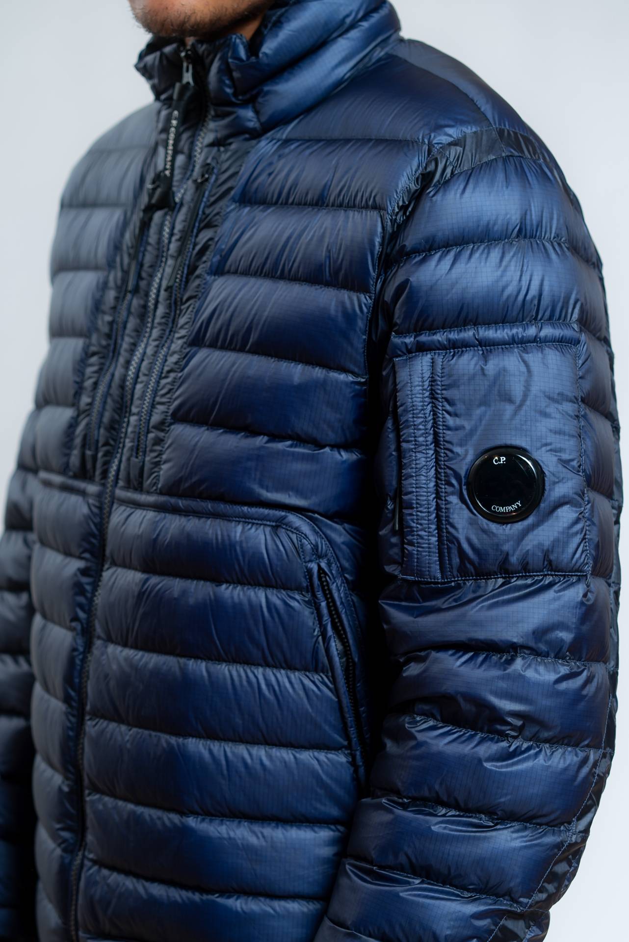 Cp Company Piumino DD Shell Blu, dettaglio