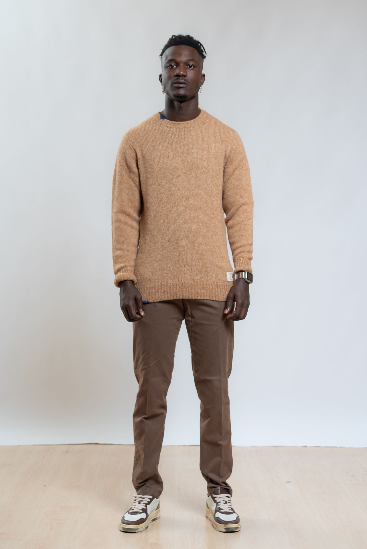 cp company Maglione Will a Girocollo In lana Beige, intero