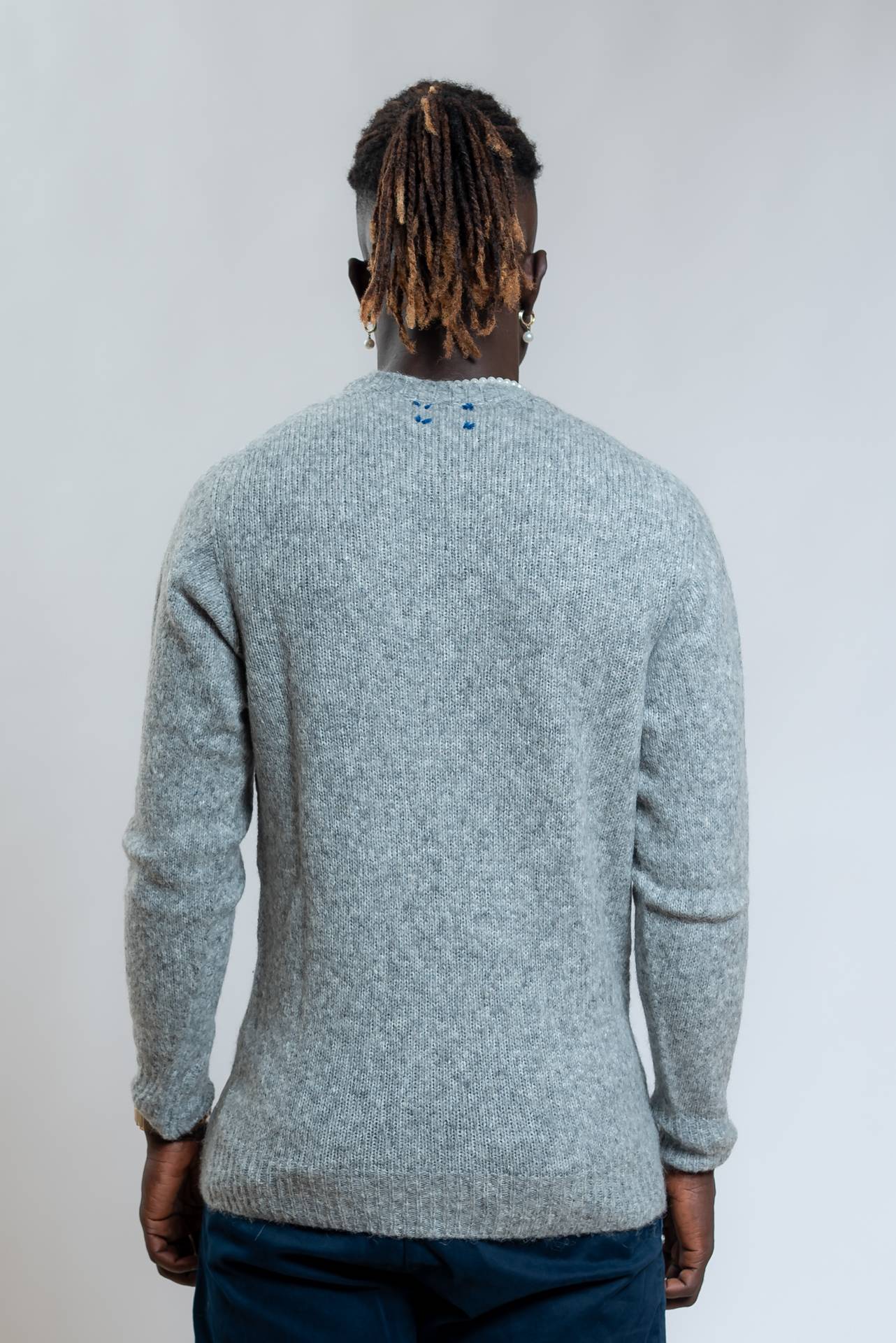 Bob Company Maglione Will a Girocollo In lana Grigia, retro