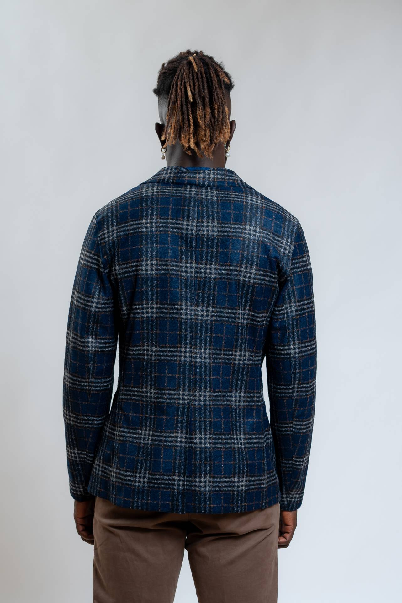 Bob Company Giacca Harlow Check Monopetto Blu, retro