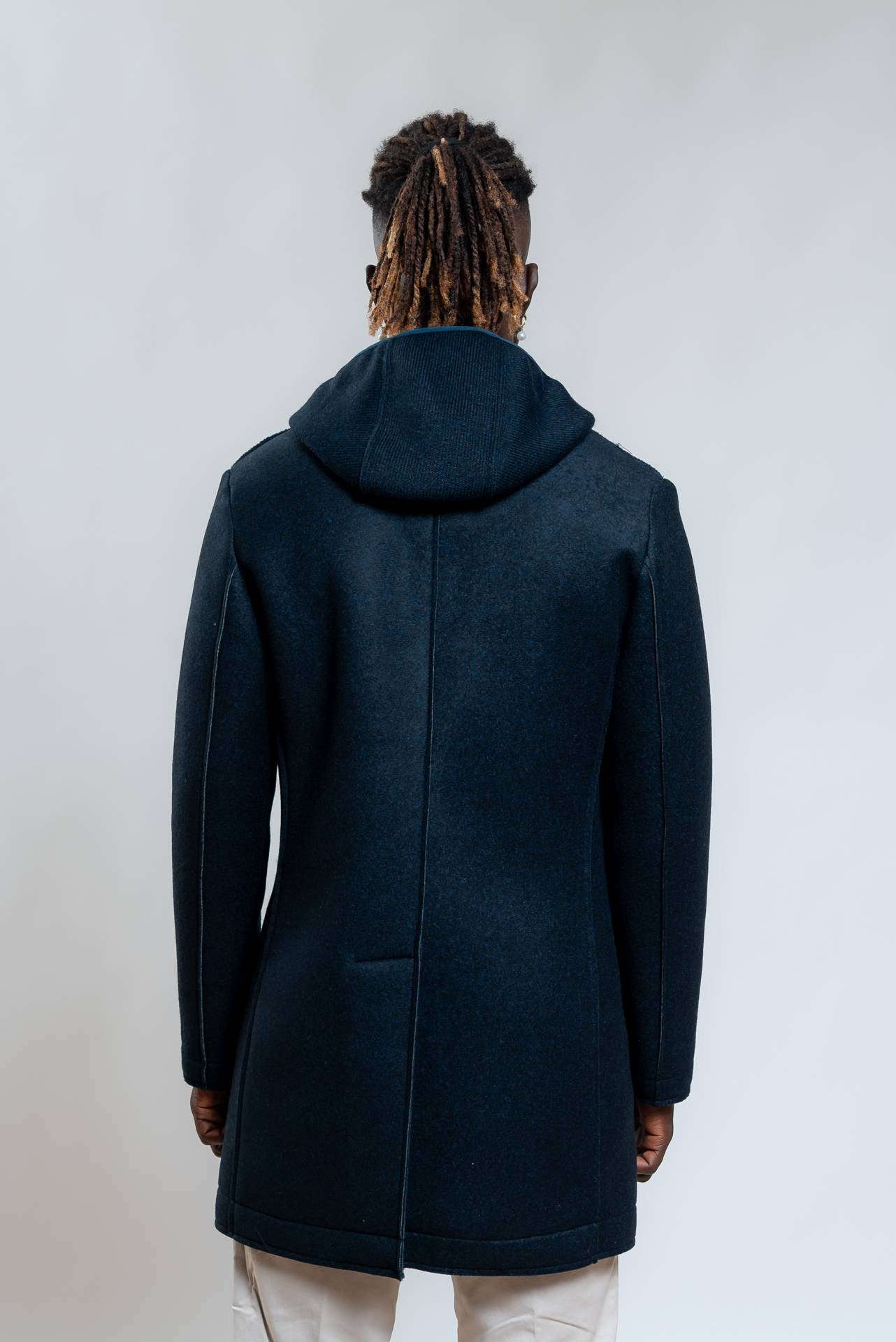 Bob Company Cappotto Andy in Neoprene Blu con Cappuccio, retro