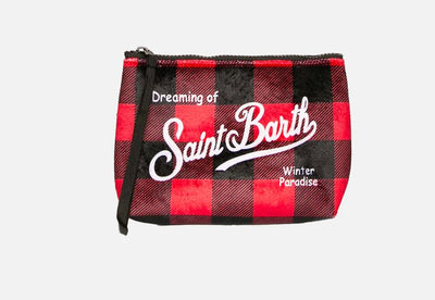 MC2 Saint Barth Pochette Aline Check Rosso