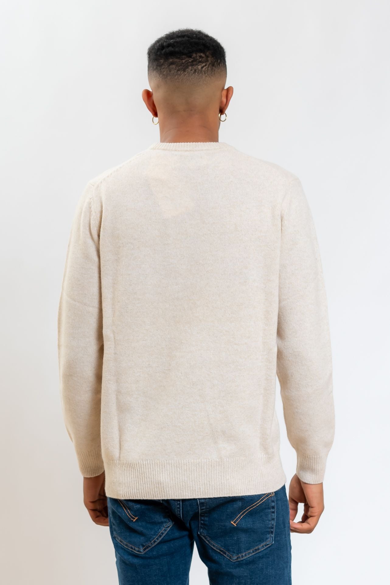 Maglione Heron Donegal in Lana Beige