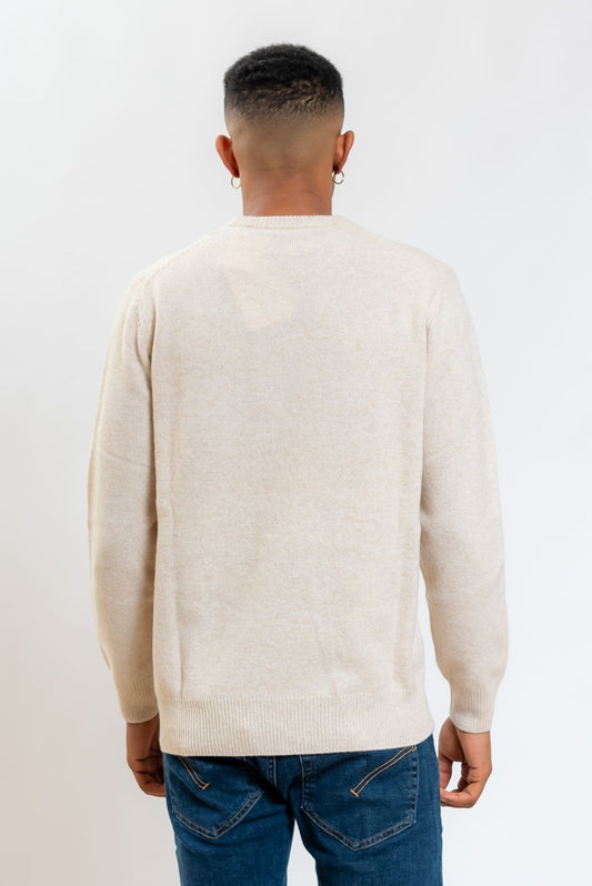 Maglione Heron Donegal in Lana Beige