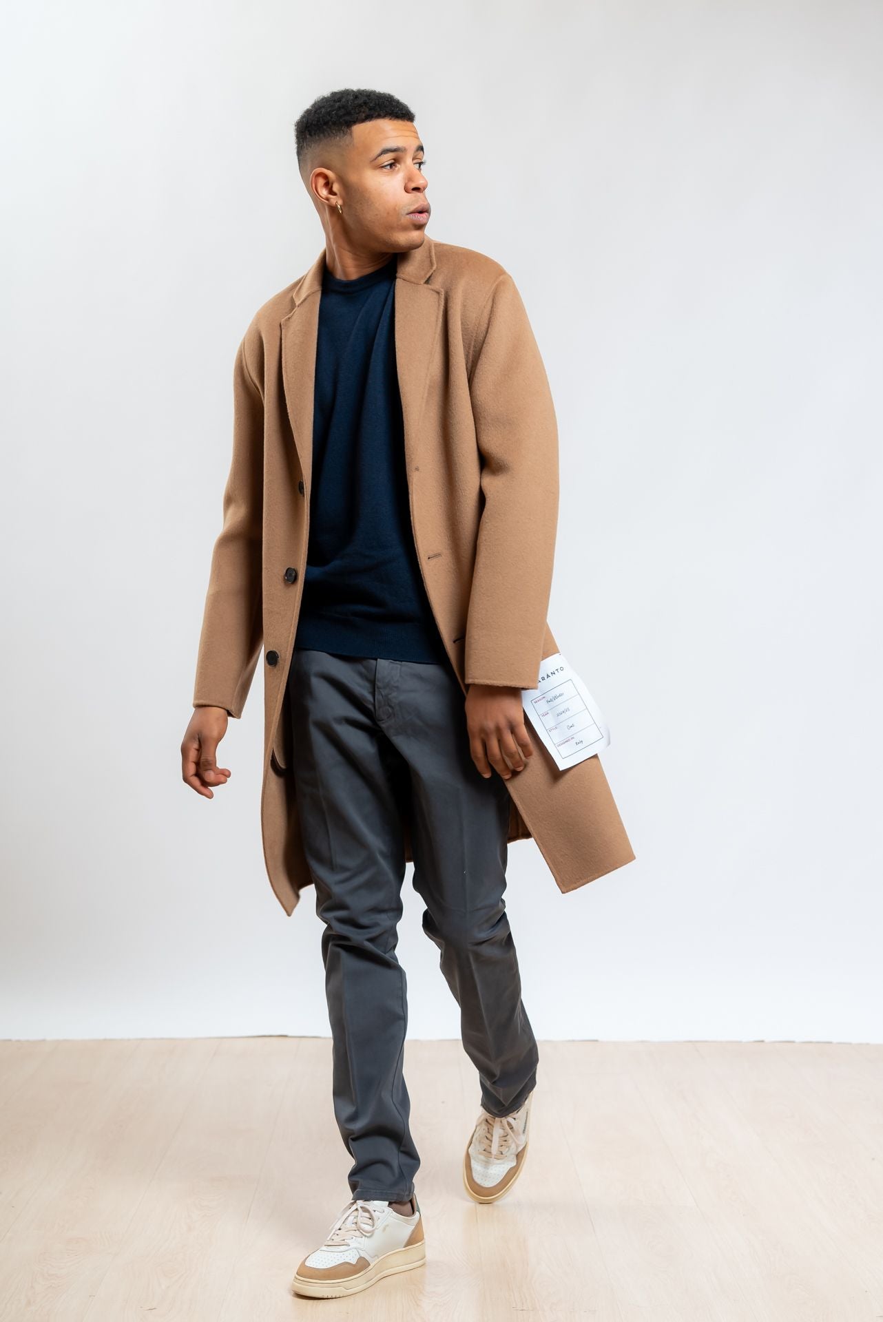 Cappotto Beige in Lana e Cashmere