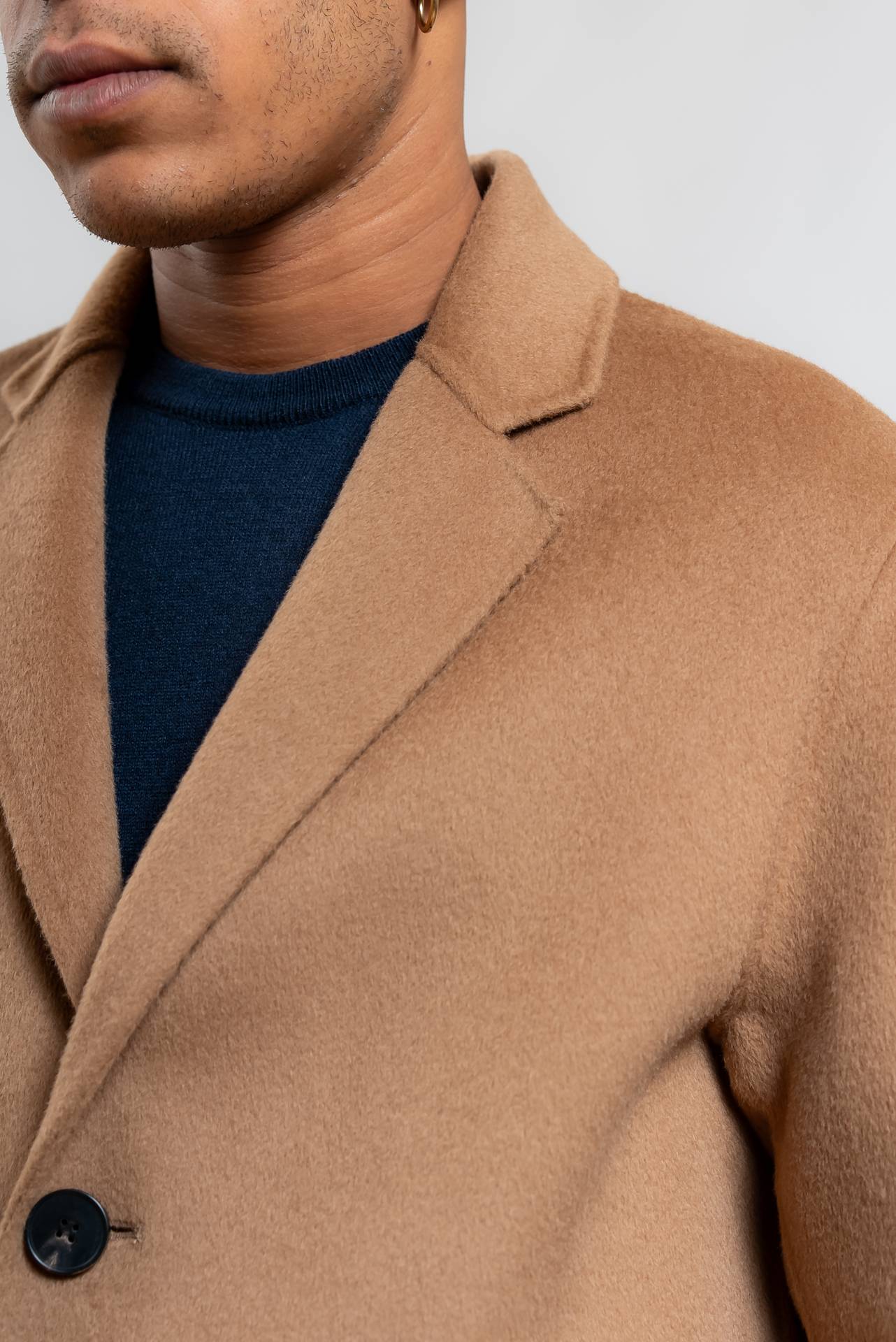 Cappotto Beige in Lana e Cashmere