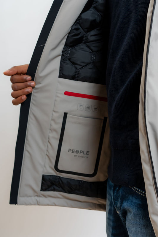 Parka Auji/SC in Tessuto Tecnico Beige