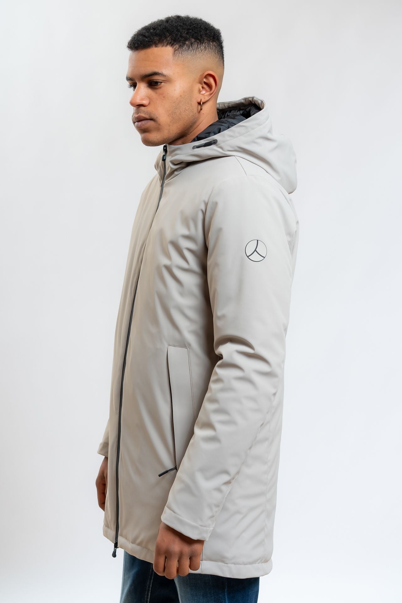 Parka Auji/SC in Tessuto Tecnico Beige