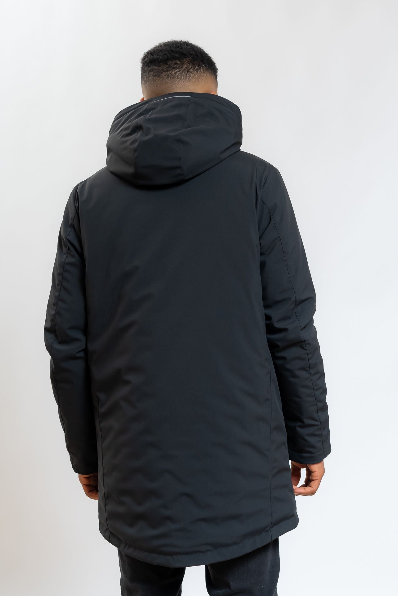 Parka Auji/SC in Tessuto Tecnico Nero