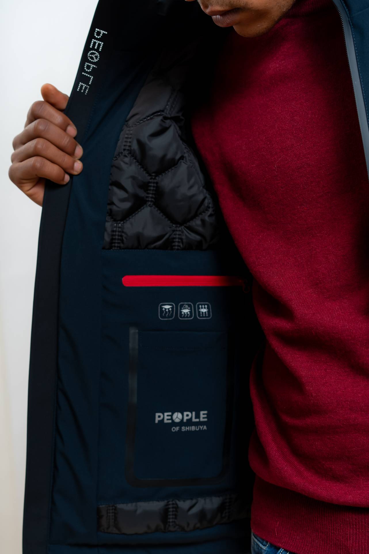 Giubbotto Aki/SC in Tessuto Tecnico Blu