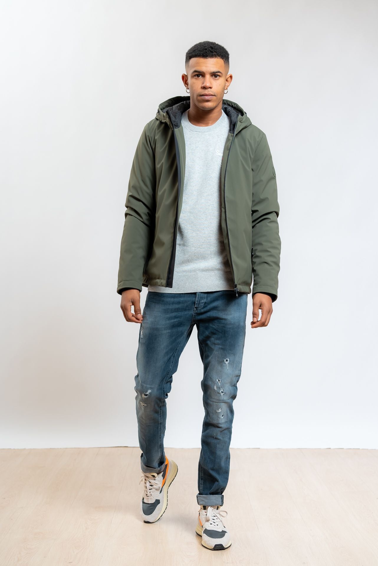 Giubbotto Akita/SC in Tessuto Tecnico Verde