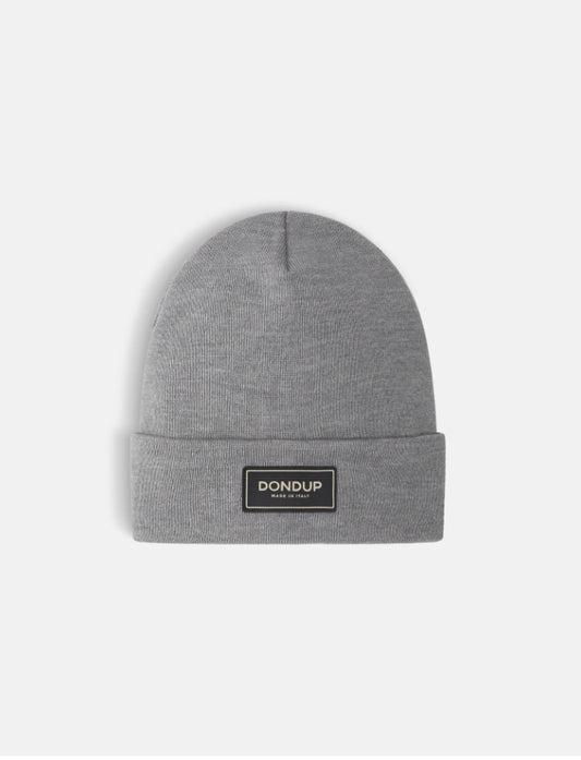 Cappello Grigio in Lana Tecnica con Logo