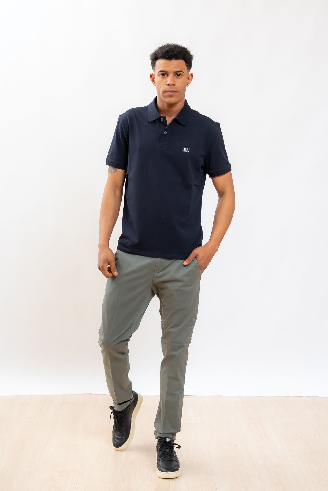 dondup uomo Pantalone Gaubert in Cotone verde, intero