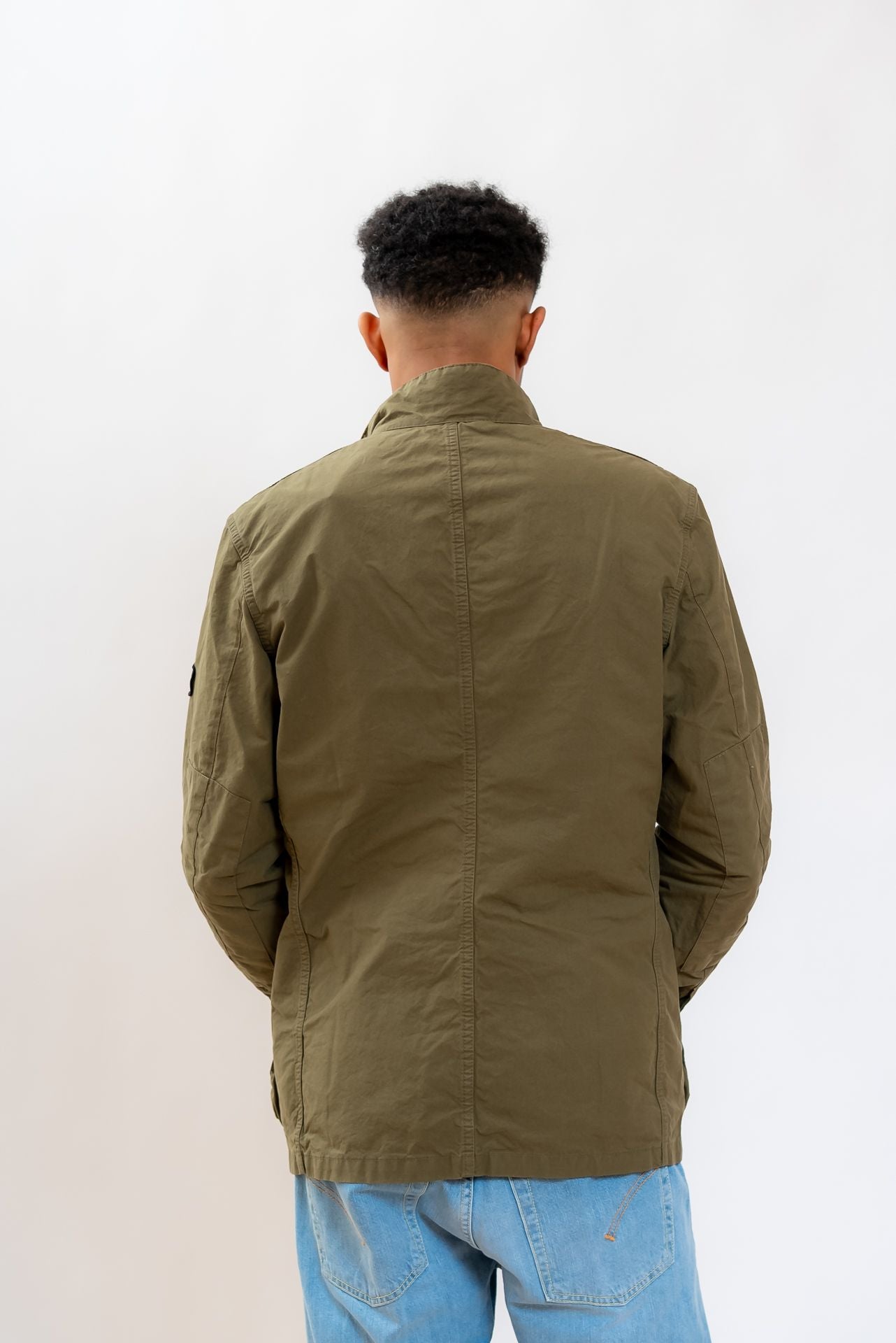 Barbour International uomo Giacca Duke Summer Wash Verde, retro
