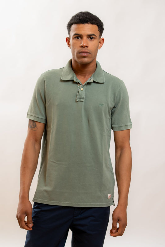 Polo Bliss in Cotone Verde Militare