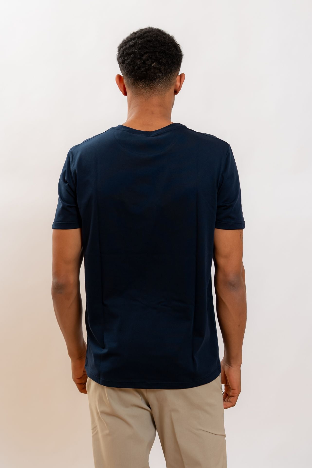 Bob Company T-shirt Pocket in Jersey Blu, retro