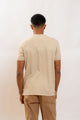 T-shirt Disk in Piquet Beige