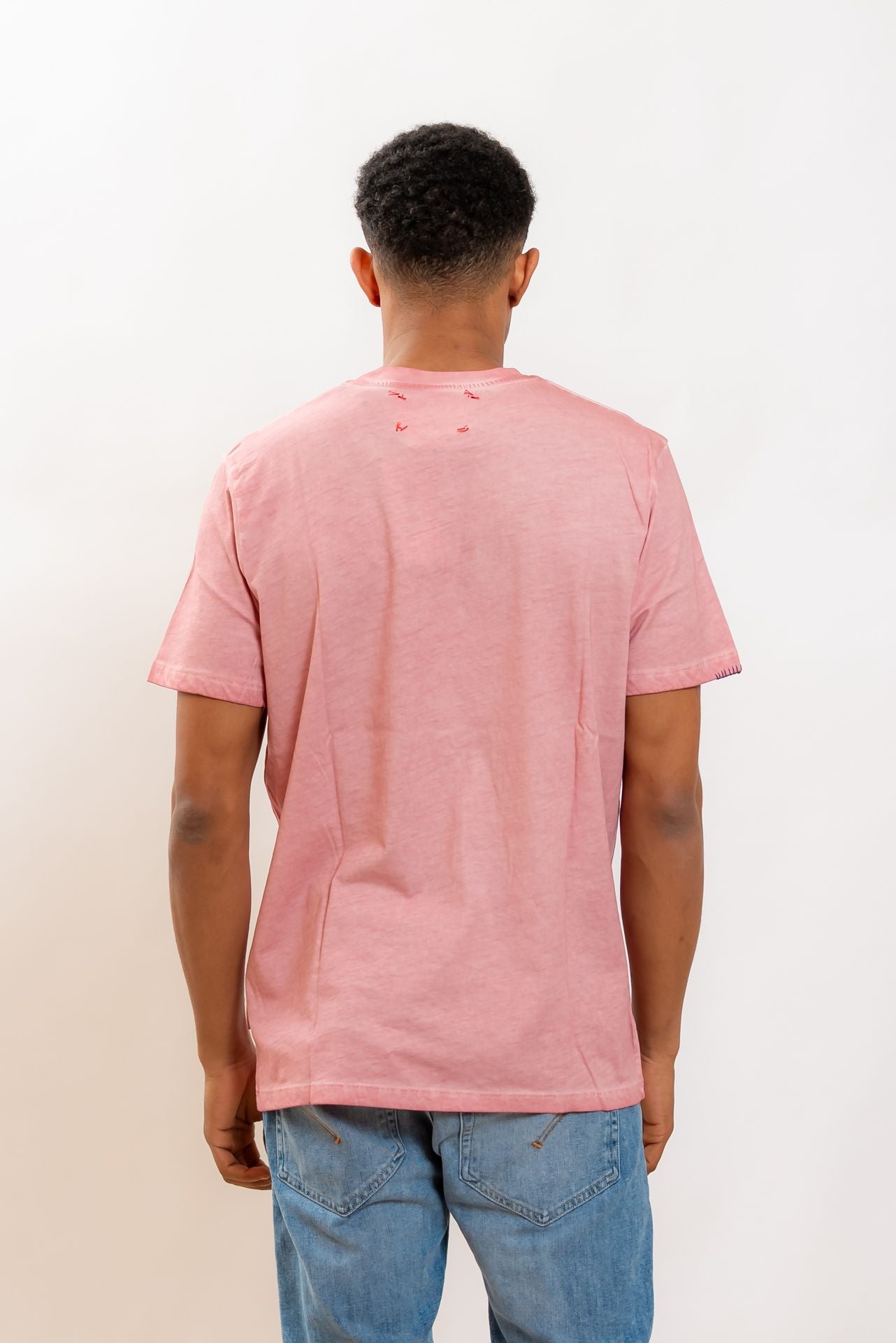 Bob Company T-shirt Even in Cotone Rosa con Ricami, retro
