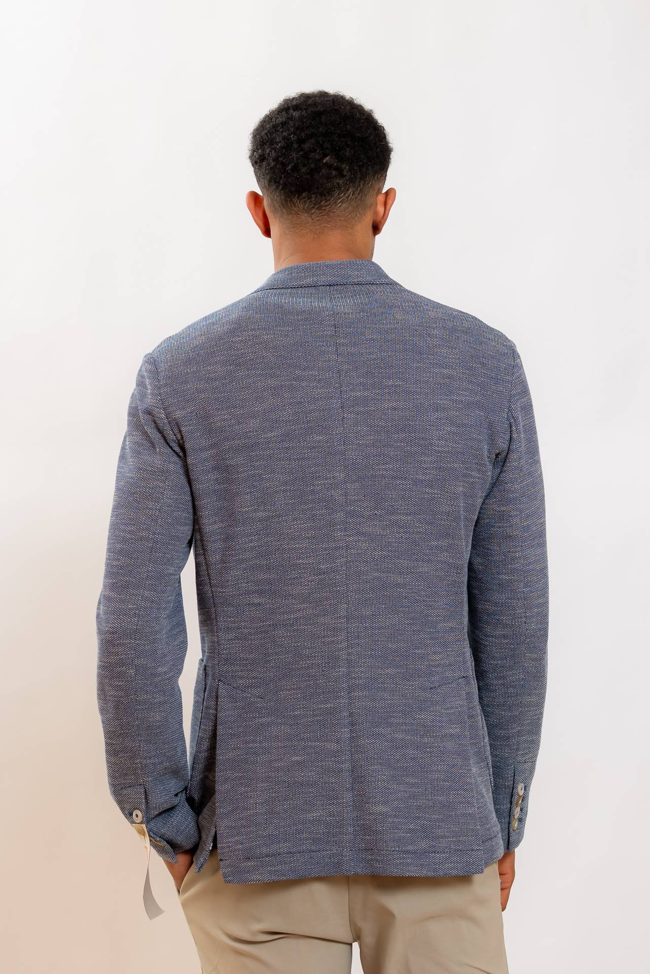 Bob Company uomo Giacca Light Monopetto Bianca e Marrone, retro