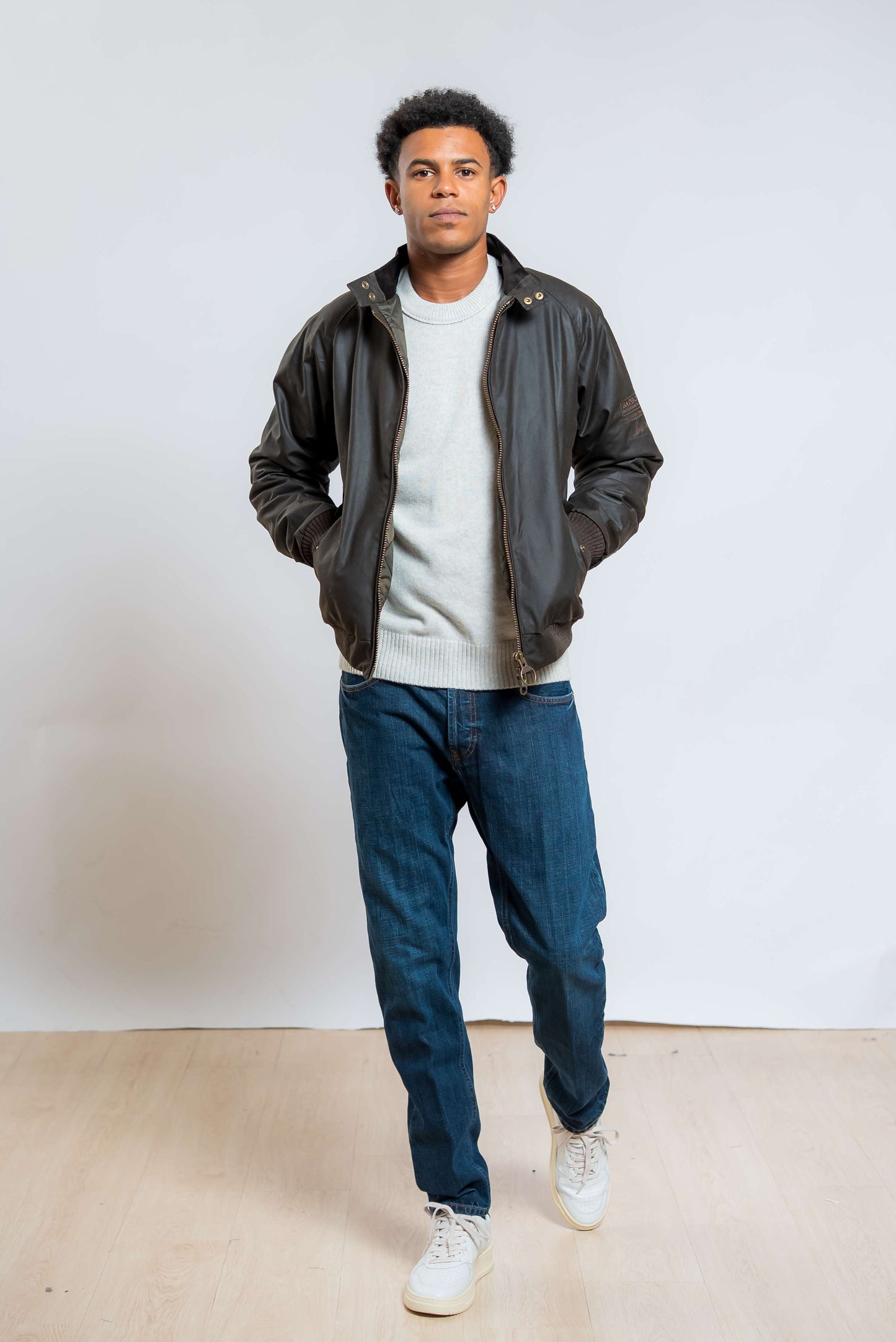 Giubbino Merchant Waxed Verde