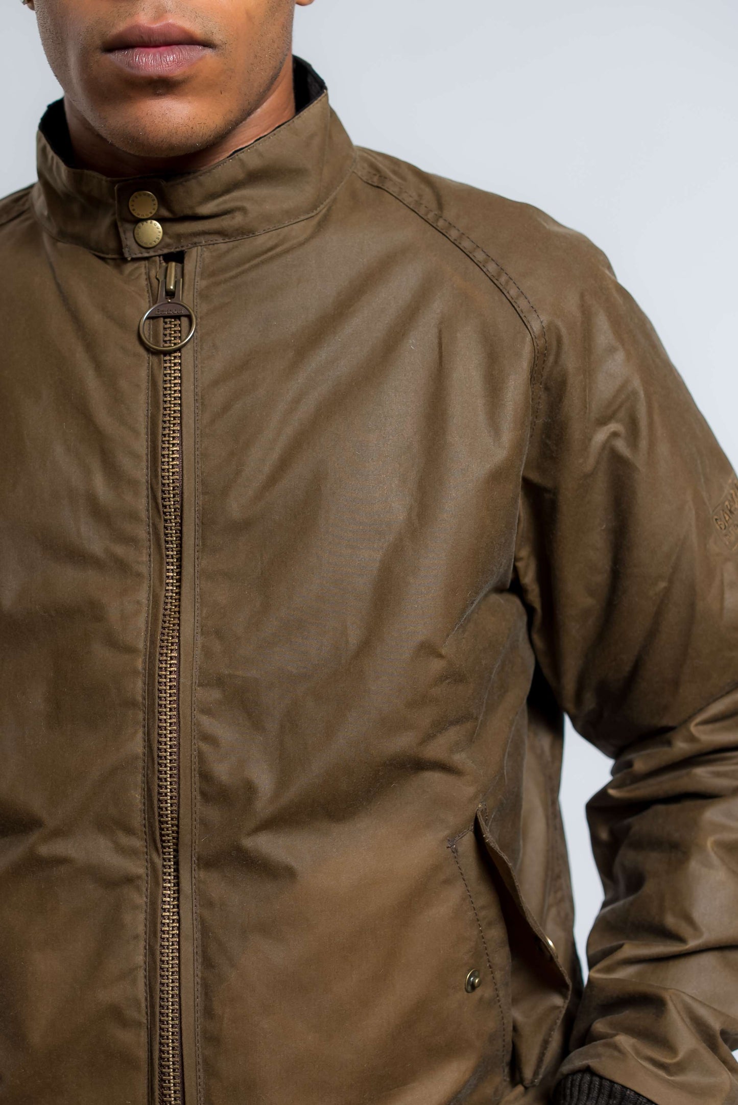 Giubbino Merchant Waxed Marrone