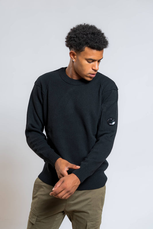 Maglia Lambswool in Lana Nera