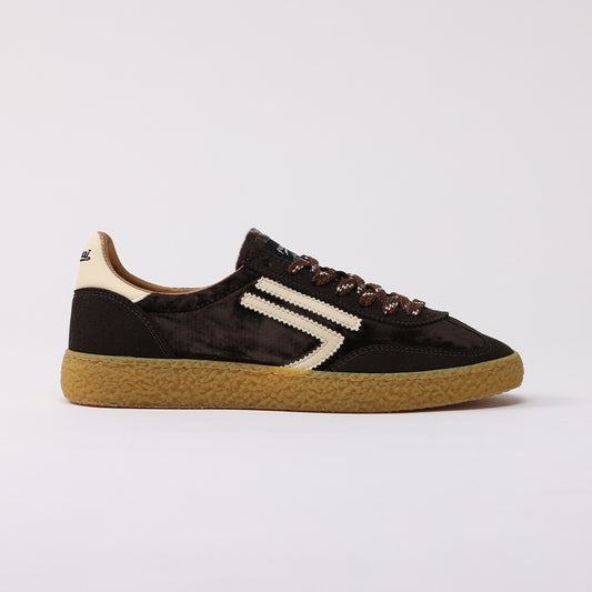 Sneakers XS in Velluto Marrone