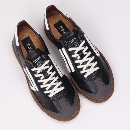 Sneakers XS in Pelle Vegana Nera