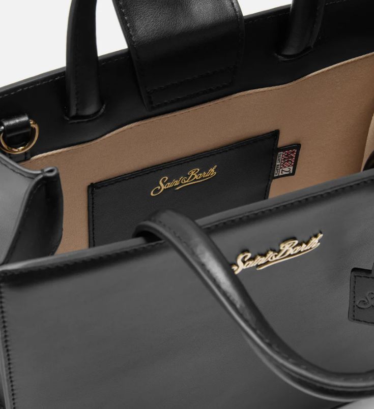 Borsa a Mano Midi In Pelle Nera