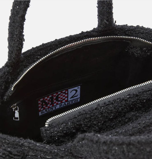 Borsa Colette in Tweed Nero