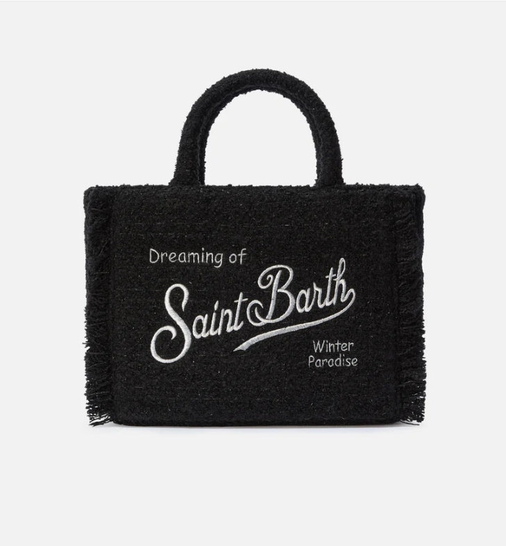 Borsa Colette in Tweed Nero