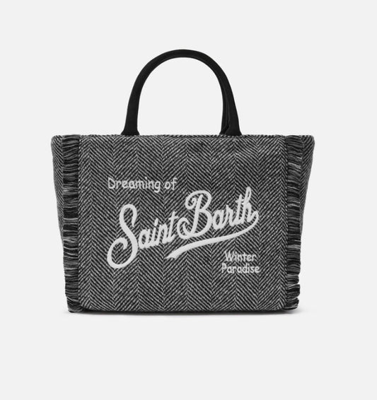 Borsa Colette in Misto Lana Spigata Nera