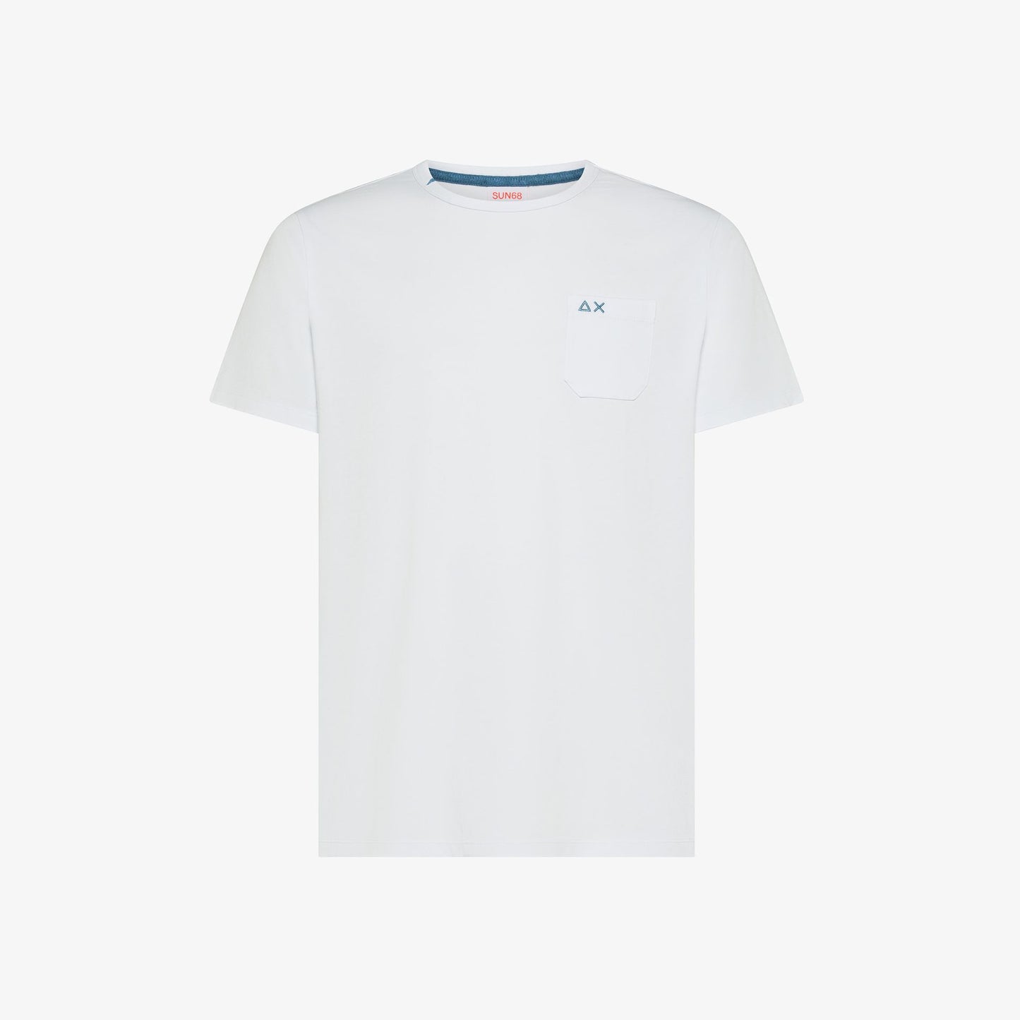 T-shirt con Taschino in Cotone Bianco